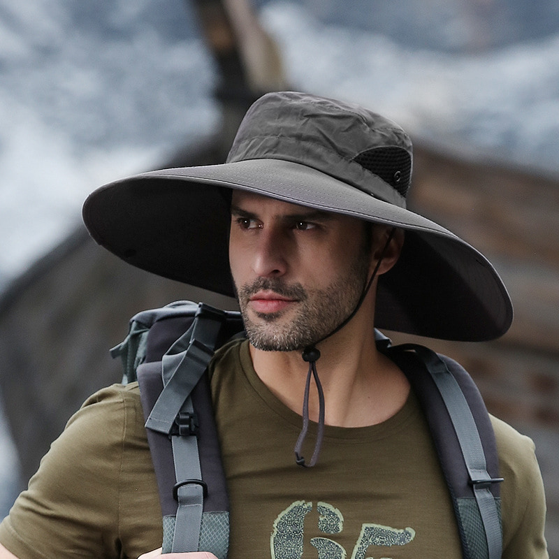 BK00028 หมวกกันแดดชายคาใหญ่ กันน้ำ แห้งเร็ว BK00028 หมวกกันแดดชายคาใหญ่ กันน้ำ แห้งเร็ว