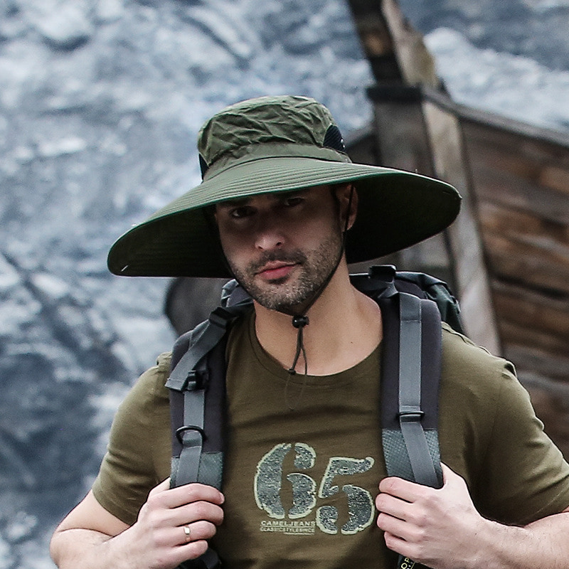 BK00028 หมวกกันแดดชายคาใหญ่ กันน้ำ แห้งเร็ว BK00028 หมวกกันแดดชายคาใหญ่ กันน้ำ แห้งเร็ว