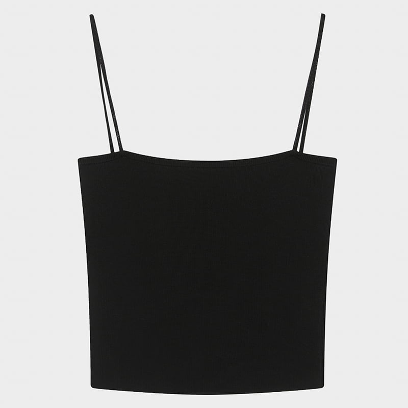 ML2241 สายเอี๊ยมถักสายสปาเก็ตตี้อเนกประสงค์เรียบง่าย ML2241 สายเอี๊ยมถักสายสปาเก็ตตี้อเนกประสงค์เรียบง่าย