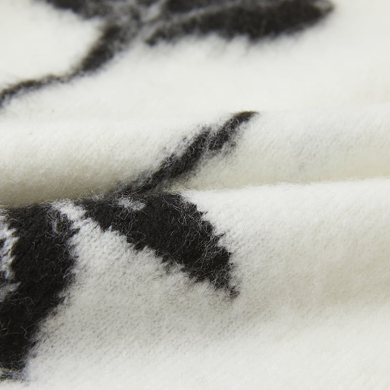 ML2208 ฤดูใบไม้ร่วงครึ่งคอเต่า Mohair Leaf เสื้อกันหนาวถักจัมเปอร์ ML2208 ฤดูใบไม้ร่วงครึ่งคอเต่า Mohair Leaf เสื้อกันหนาวถักจัมเปอร์