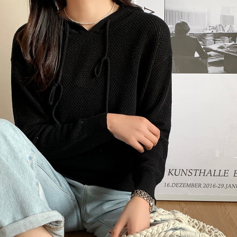 SM-K0018 เสื้อกันหนาวมีฮู้ดคลุมด้วยผ้าฤดูใบไม้ผลิสำหรับผู้หญิงจัมเปอร์ถัก SM-K0018 เสื้อกันหนาวมีฮู้ดคลุมด้วยผ้าฤดูใบไม้ผลิสำหรับผู้หญิงจัมเปอร์ถัก