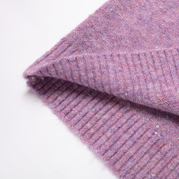 SM-K0040 จัมเปอร์ถักผ้าขนแกะประดับเลื่อมคอวี แขนคัตเอาท์ Super Fairy SM-K0040 จัมเปอร์ถักผ้าขนแกะประดับเลื่อมคอวี แขนคัตเอาท์ Super Fairy