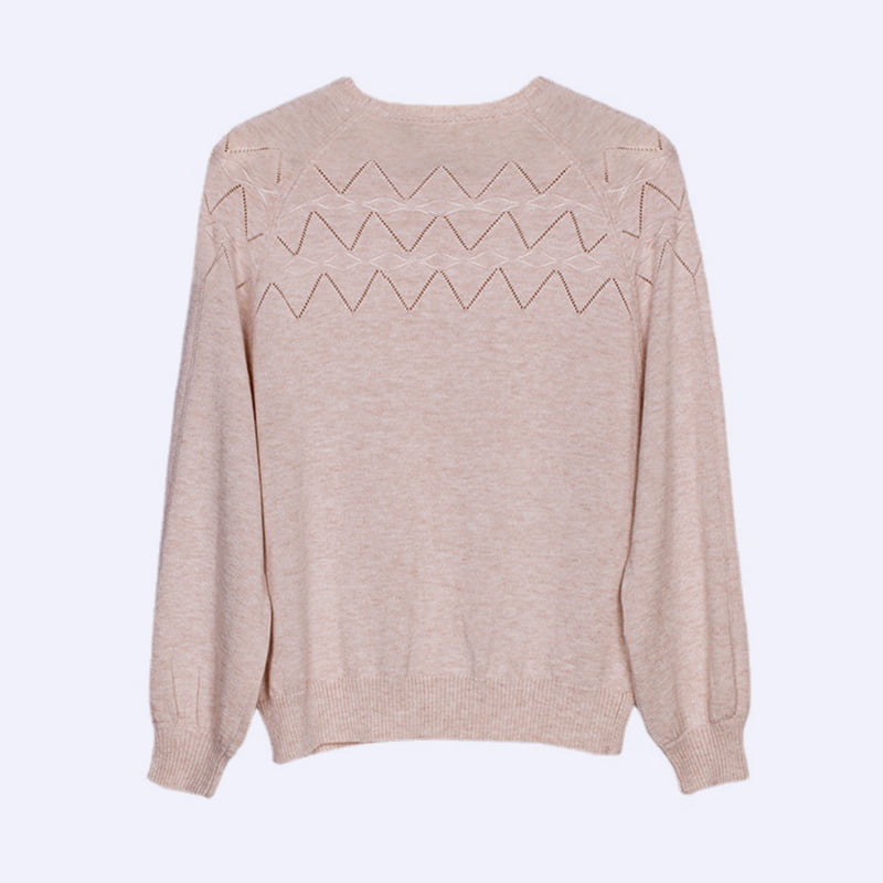 SM-K0042 จัมเปอร์ถักแขนยาวหลวมเสื้อถัก Bottoming แบบกลวงบางหยัก SM-K0042 จัมเปอร์ถักแขนยาวหลวมเสื้อถัก Bottoming แบบกลวงบางหยัก