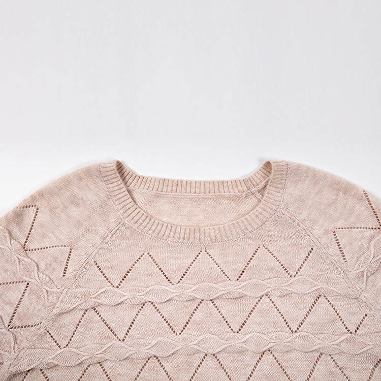 SM-K0042 จัมเปอร์ถักแขนยาวหลวมเสื้อถัก Bottoming แบบกลวงบางหยัก SM-K0042 จัมเปอร์ถักแขนยาวหลวมเสื้อถัก Bottoming แบบกลวงบางหยัก