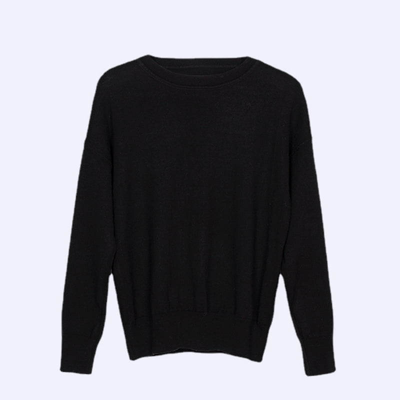 SM-K0048 จัมเปอร์ถักคอกลมแขนยาวตัวอักษร Jacquard สำหรับผู้หญิง SM-K0048 จัมเปอร์ถักคอกลมแขนยาวตัวอักษร Jacquard สำหรับผู้หญิง