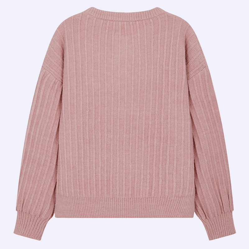 ML2211 เสื้อสเวตเตอร์ถักคาร์ดิแกนคอกลมแขนพัฟน่ารัก ML2211 เสื้อสเวตเตอร์ถักคาร์ดิแกนคอกลมแขนพัฟน่ารัก