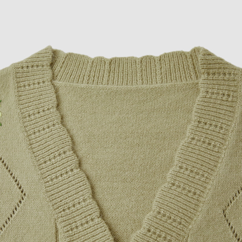 ML2213 เสื้อแจ็คเก็ตคาร์ดิแกนถักแฮนด์เมดสีเขียวอะโวคาโดญี่ปุ่นย้อนยุค ML2213 เสื้อแจ็คเก็ตคาร์ดิแกนถักแฮนด์เมดสีเขียวอะโวคาโดญี่ปุ่นย้อนยุค