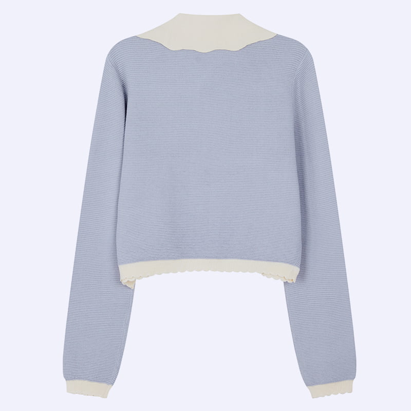 ML2210 เสื้อคาร์ดิแกนถักคอตุ๊กตาฝรั่งเศส หัวเข็มขัดมุก เส้นด้ายปั่นหลัก ML2210 เสื้อคาร์ดิแกนถักคอตุ๊กตาฝรั่งเศส หัวเข็มขัดมุก เส้นด้ายปั่นหลัก