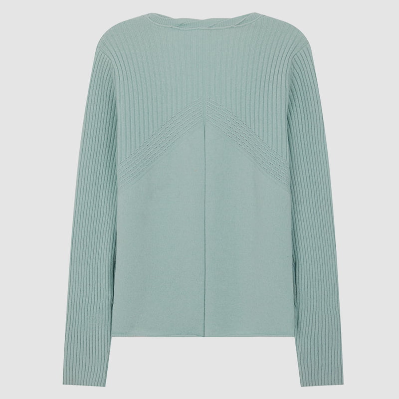 ML2218 เสื้อคาร์ดิแกนถักกระดุมแถวเดียวคอวี Twist มีกระดุมรูปกลีบดอกไม้ ML2218 เสื้อคาร์ดิแกนถักกระดุมแถวเดียวคอวี Twist มีกระดุมรูปกลีบดอกไม้