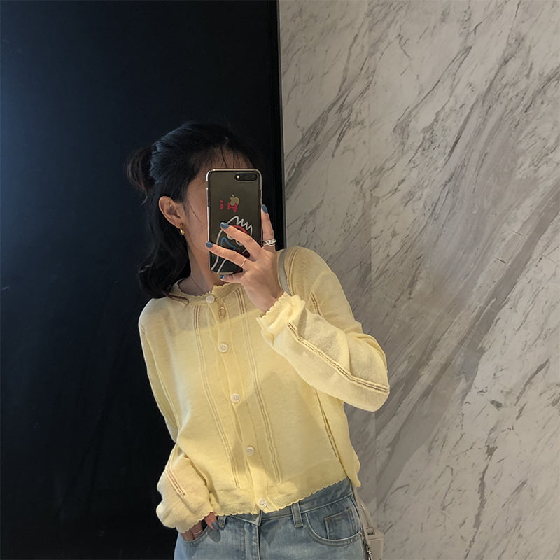 SM-K0014 เสื้อคาร์ดิแกนถักกันแดดสำหรับผู้หญิงสำหรับฤดูร้อน SM-K0014 เสื้อคาร์ดิแกนถักกันแดดสำหรับผู้หญิงสำหรับฤดูร้อน