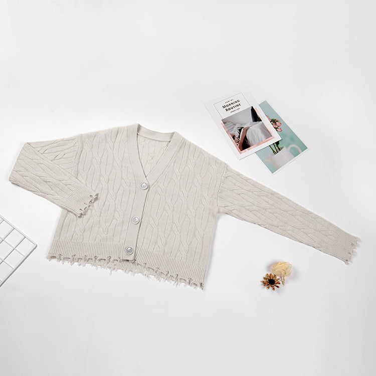 SM-K0013 เสื้อสเวตเตอร์ถักคอวีสามมิติฤดูใบไม้ร่วง/ฤดูหนาว SM-K0013 เสื้อสเวตเตอร์ถักคอวีสามมิติฤดูใบไม้ร่วง/ฤดูหนาว