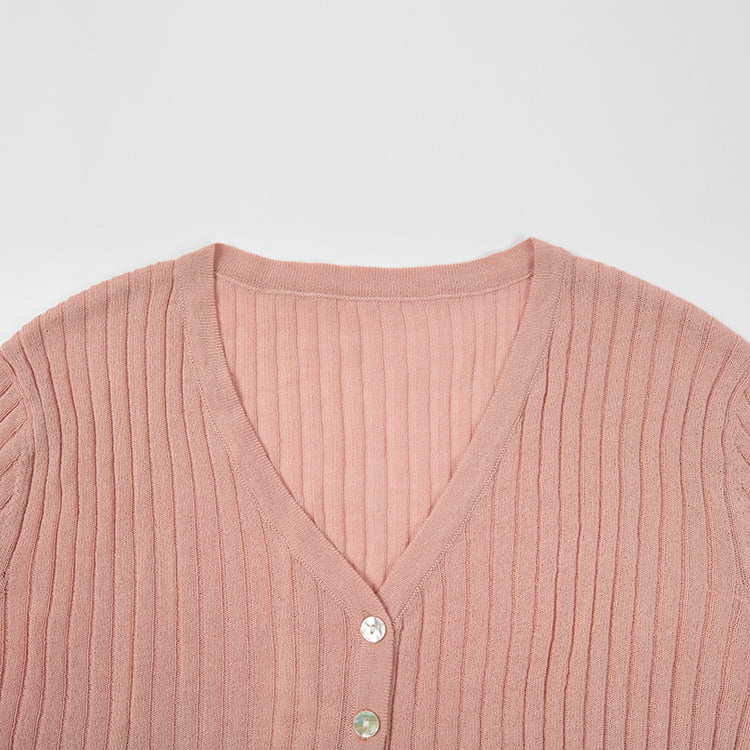 SM-K0005 แนวตั้งลายผ้าลินินสั้นถักคาร์ดิแกนผู้หญิงฤดูร้อนเชลล์ปุ่มครีมกันแดดแจ็คเก็ต SM-K0005 แนวตั้งลายผ้าลินินสั้นถักคาร์ดิแกนผู้หญิงฤดูร้อนเชลล์ปุ่มครีมกันแดดแจ็คเก็ต