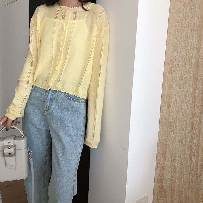 SM-K0014 เสื้อคาร์ดิแกนถักกันแดดสำหรับผู้หญิงสำหรับฤดูร้อน SM-K0014 เสื้อคาร์ดิแกนถักกันแดดสำหรับผู้หญิงสำหรับฤดูร้อน