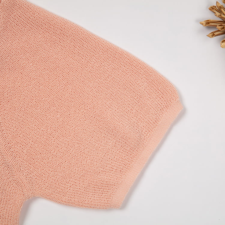 SM-K0046 เสื้อคาร์ดิแกนถักนิตติ้งแขนสั้นคอวีติดกระดุมผ้าลินินเย็นสลิมฟิต SM-K0046 เสื้อคาร์ดิแกนถักนิตติ้งแขนสั้นคอวีติดกระดุมผ้าลินินเย็นสลิมฟิต