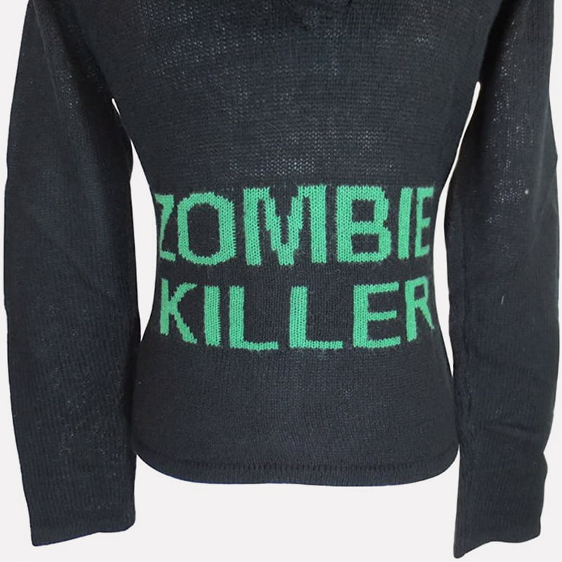 SM-K0098 เสื้อสเวตเตอร์ถักมีฮู้ดลายโมโนแกรม SM-K0098 เสื้อสเวตเตอร์ถักมีฮู้ดลายโมโนแกรม