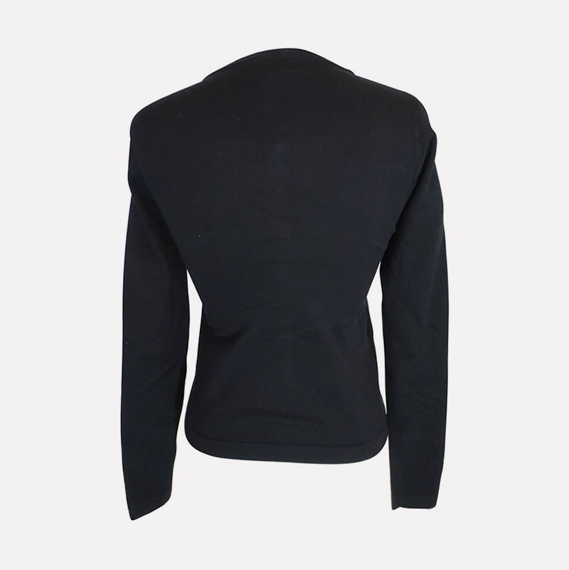 SM-K0098 เสื้อสเวตเตอร์ถักมีฮู้ดลายโมโนแกรม