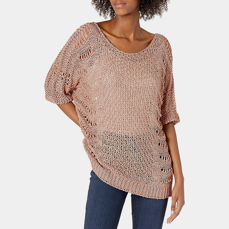 SM-K0060 เสื้อจั๊มเปอร์กันแดดแขนสั้นคอกลมกลวงออก SM-K0060 เสื้อจั๊มเปอร์กันแดดแขนสั้นคอกลมกลวงออก