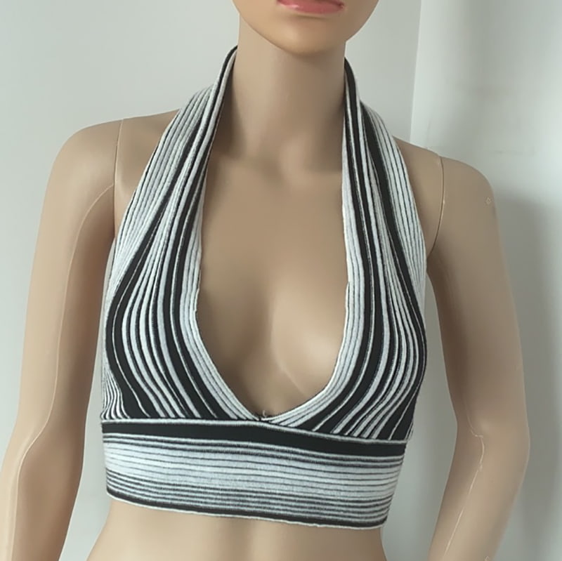 SM-K0107 เสื้อกล้ามถักคอลายสี SM-K0107 เสื้อกล้ามถักคอลายสี