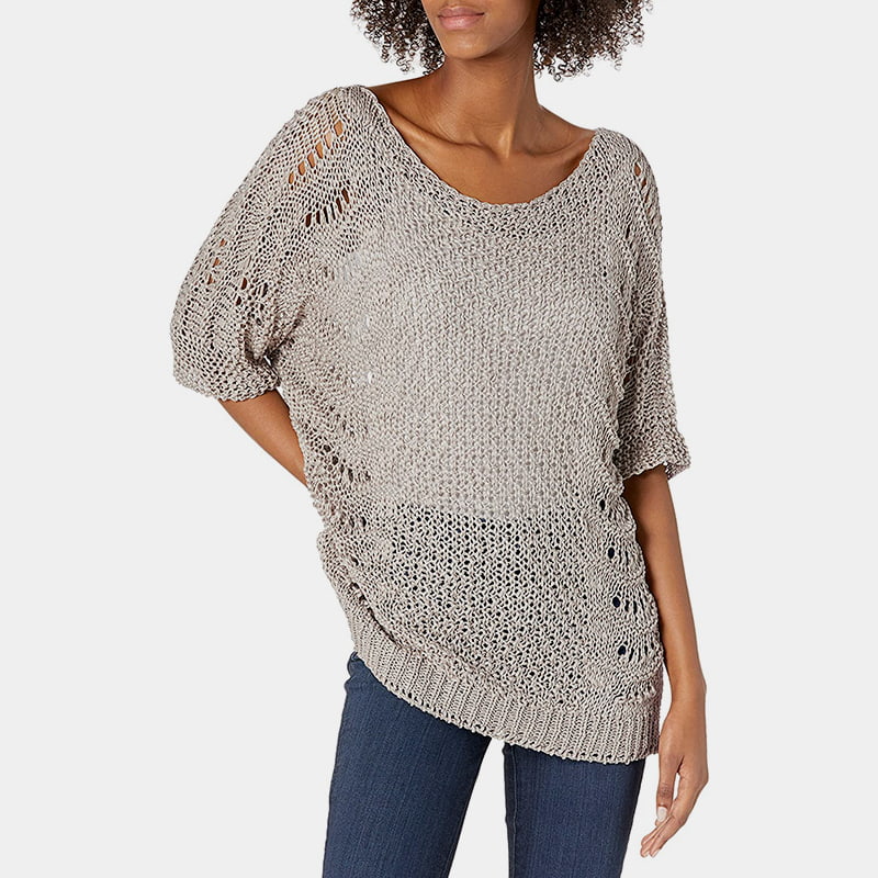 SM-K0060 เสื้อจั๊มเปอร์กันแดดแขนสั้นคอกลมกลวงออก SM-K0060 เสื้อจั๊มเปอร์กันแดดแขนสั้นคอกลมกลวงออก