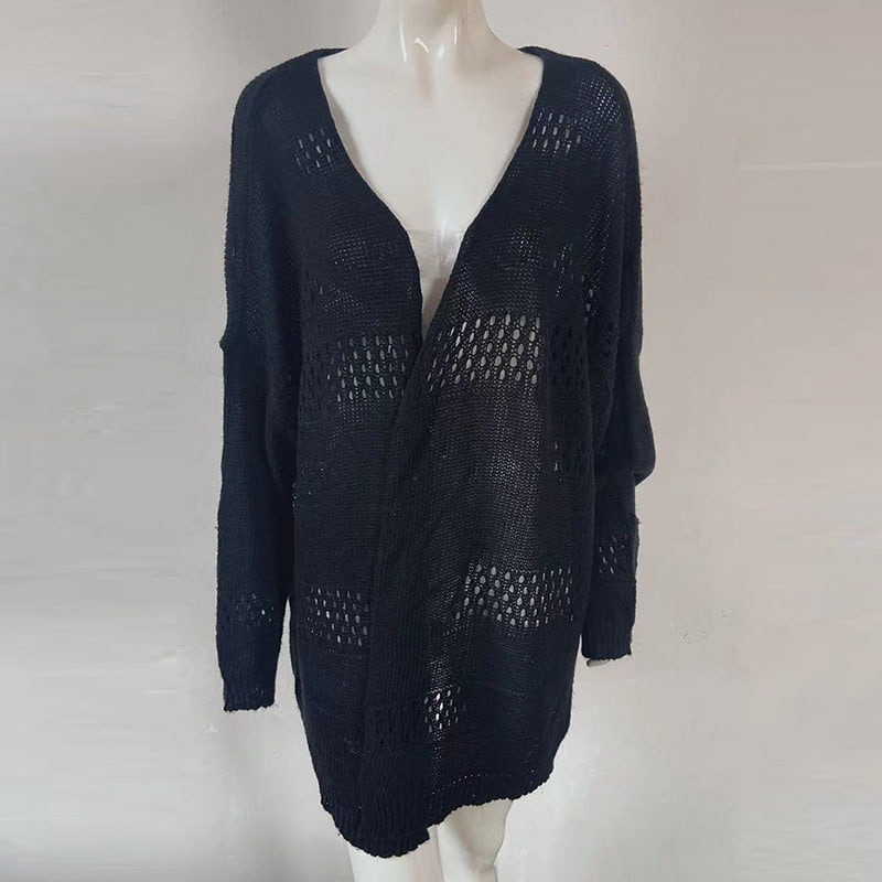 SM-K0081 เสื้อสเวตเตอร์ถักคาร์ดิแกนคอวีตัดสีทึบ SM-K0081 เสื้อสเวตเตอร์ถักคาร์ดิแกนคอวีตัดสีทึบ