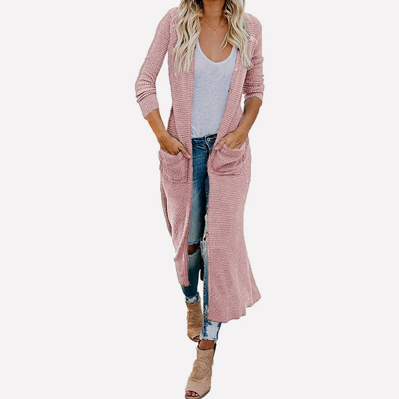 SM-K0074 เสื้อคลุมคาร์ดิแกนถักคอวีตัวยาวมีกระเป๋า SM-K0074 เสื้อคลุมคาร์ดิแกนถักคอวีตัวยาวมีกระเป๋า