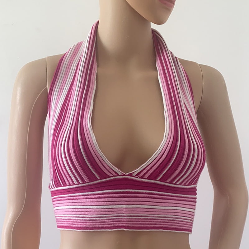 SM-K0107 เสื้อกล้ามถักคอลายสี SM-K0107 เสื้อกล้ามถักคอลายสี