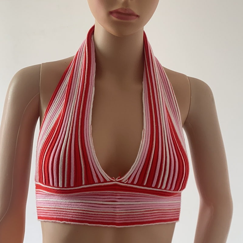 SM-K0107 เสื้อกล้ามถักคอลายสี SM-K0107 เสื้อกล้ามถักคอลายสี