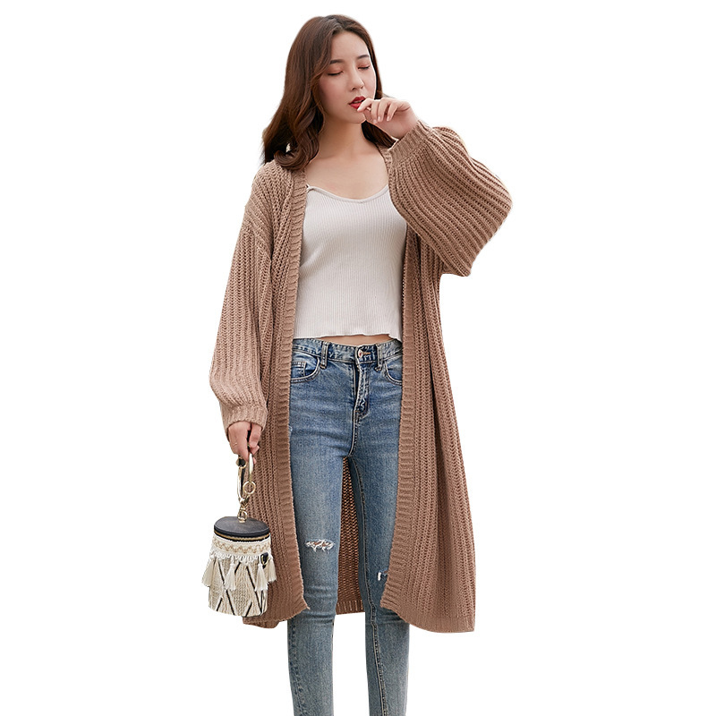 SM-K0103 เสื้อแจ็คเก็ตคาร์ดิแกนถักความยาวปานกลางแขนโคมไฟ SM-K0103 เสื้อแจ็คเก็ตคาร์ดิแกนถักความยาวปานกลางแขนโคมไฟ